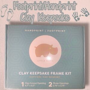 Little Hippo Clay Keepsake Frame Kit
